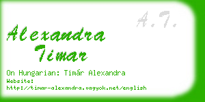 alexandra timar business card